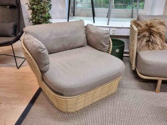 TILBUD - Cane-line BASKET loungestol natur - Udst.model